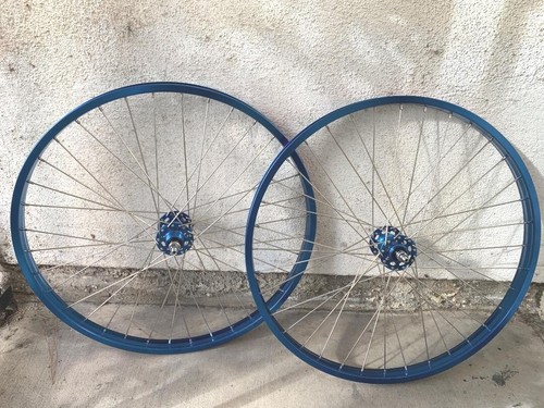 Set ruote bmx blu - set,