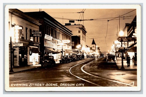 Rppc oregon city sera - oregon, scena