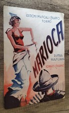 RARO SPARTITO MUSICALE 1935  MARIOCA RUMBA BRASILE Ed. CHIAPPO (TO)  24 x 34 cm