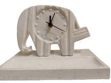 Orologio Svuotatasche Porcellana CERAMICA - Elefante Scrivania Ingresso Salone