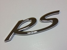 3D RS LOGO CHROME BADGE ABS