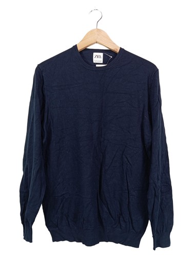 Zara maglione uomo basic blu - maglione,