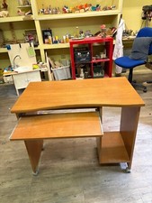 Scrivania per Computer Tavolo Porta PC Postazioni di Lavoro con Support Moderno