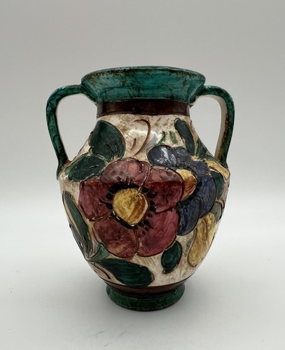 Vaso doppio manico dipinto - , a