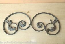 coppia rosoni pannelli forgiati in ferro battuto per barriere fai da te IN.683/4