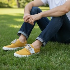 NWT Sun + Stone Mens Mustard