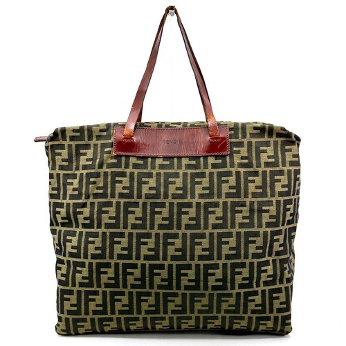 Borsa fendi zucca canvas pelle - zucca,