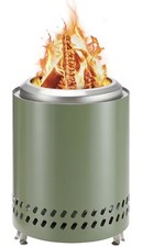 OLIXIS 7 pollici Piccola mini stufa a legna o pellet da tavolo senza fumo pozzo fuoco