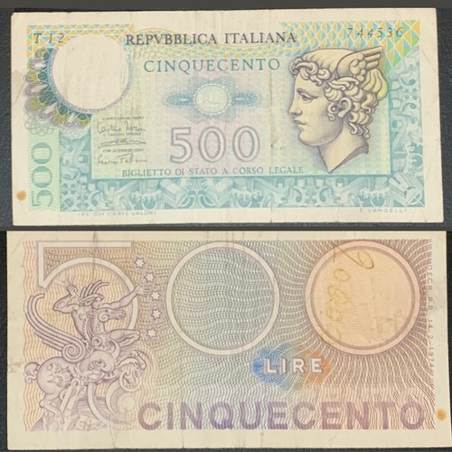 Banconota italia 1974 - banconota,