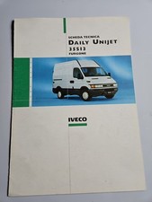 Iveco Daily 35s13 Scheda Tecnica Originale Italia 05/1999