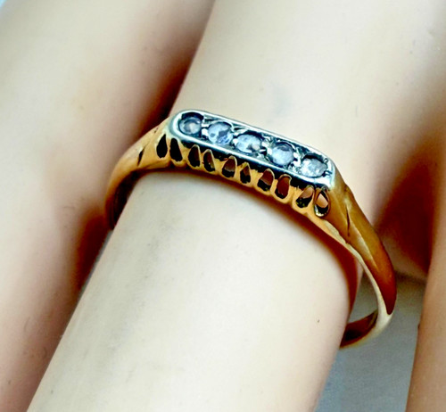 Anello antico oro giallo - , kt