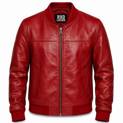 Giubbotto bomber uomo rosso
