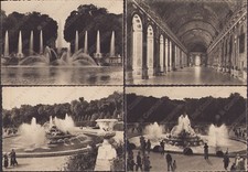 FRANCE Versailles Images Seine et Oise Bassin fountain LOT of 4 Postcards YVON