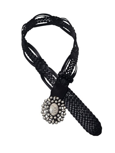 Cintura pelle nera - cintura, con