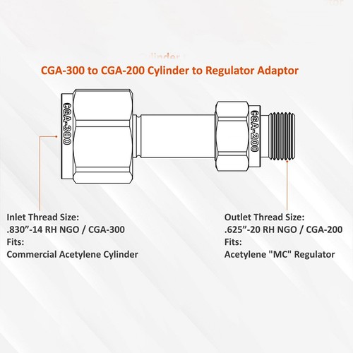 Adattatori gas acetilene