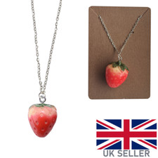 Collana fragola carina frutta - collana,