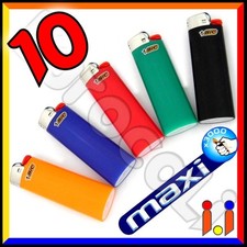 10 Accendini BIC MAXI J26 Sfusi colorati pietrina grandi Economici a Gas