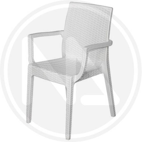 Sedia resina simil rattan - resina,