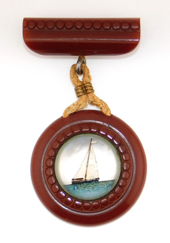 Antica spilla barca vela - barca, a