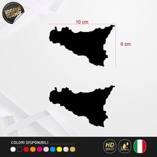 2 Adesivi Sicilia Prespaziati