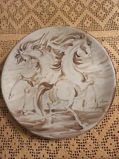 PIATTO CERAMICA DIPINTO A MANO ELISEO SALINO (1919 - 1991) ALBISOLA 