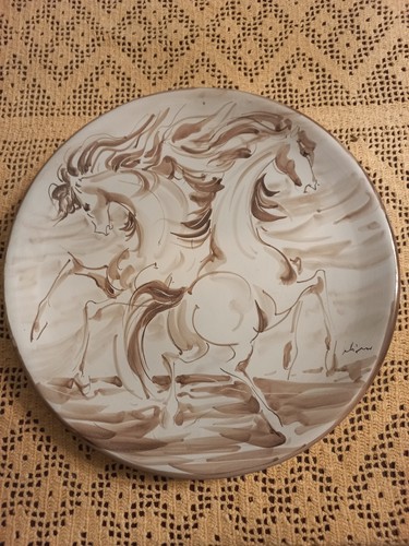 Piatto ceramica dipinto mano - ceramica, a