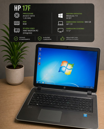 Notebook hdd 500 8gb - 17,3, |