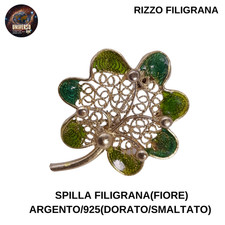 Spilla filigrana argento 925 - spilla,
