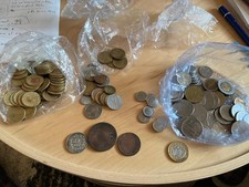 Lotto di monete miste nazionali e internazionali: lire corone franchi tornesi