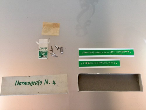 Normografo sander due - normografo, e