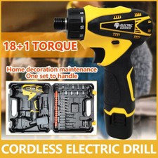 Trapano avvitatore elettrico senza fili 12V mini avvitatore elettrico wireless coppia 18+1