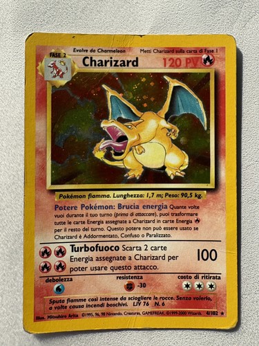 Carta pokemon charizard - pokemon, 4/102
