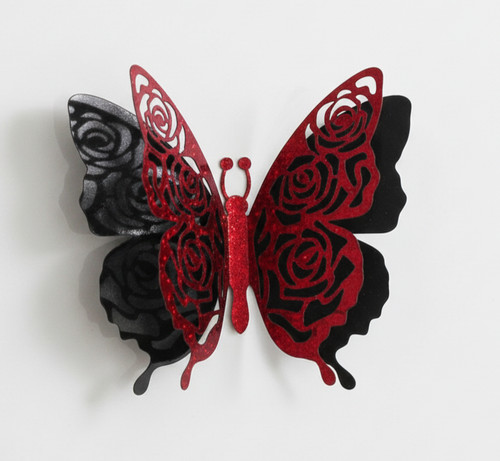 6pz adesivi murali farfalla - murali, 3d