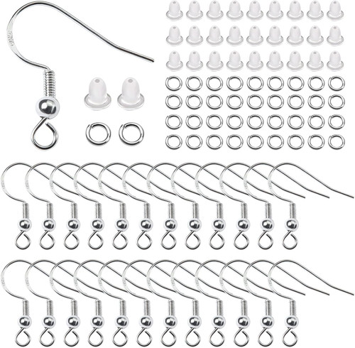 300 ganci orecchini argento - orecchini,