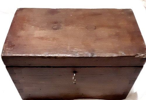 Scatola legno antica - legno, grande