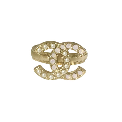 Anello chanel logo - anello, strass