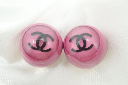 Chanel 01p coco mark earrings - chanel,