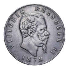 5 LIRE 1878 ROMA NC VITT