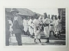 CARTOLINA COLONIALE INDIGENI AFRICA REGIO ESERCITO ASCARI LOTTERIA MILITARE