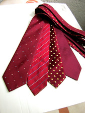 4 X CRAVATTE TIES SETA SILK