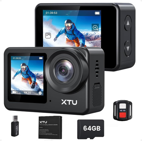 Action cam 20mp doppio - cam,