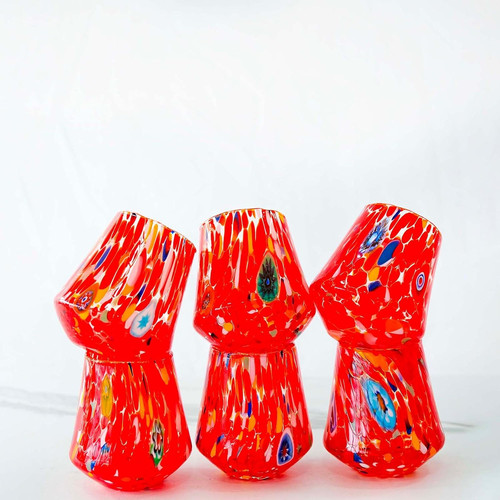 Bicchieri murano set 6 - murano,