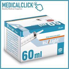 Schizzettone siringa monouso senza ago con cono catetere 60 ml 20 pz