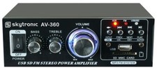Skytronic AV-360 Amplificatore stereo Hi-Fi USB MP3 FM senza telecomando