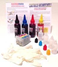 CARTUCCE RICARICABILI AUTO RESET PER EPSON T711 T712 T713 T714 STAMPANTE STYLUS