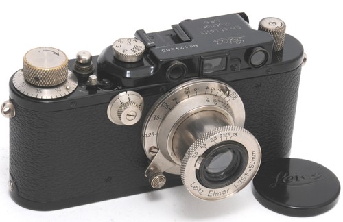 Leica iii nera con - con, obiettivo