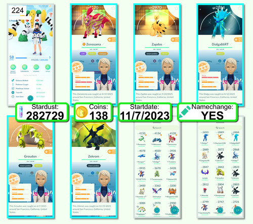 Pokémon acc lvl 47 - pokémon,