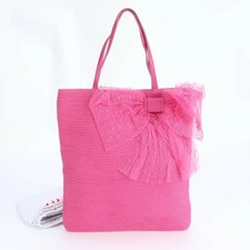Borsa tote in pelle con nastro