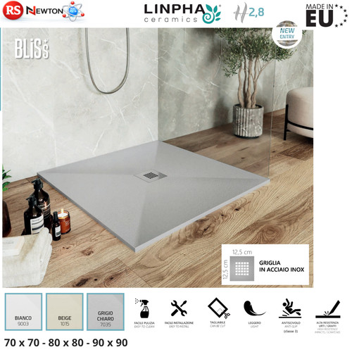 Piatto doccia quadrato 70x70 - quadrato,