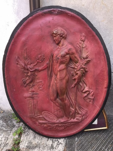 Grande placca gesso con - gesso,